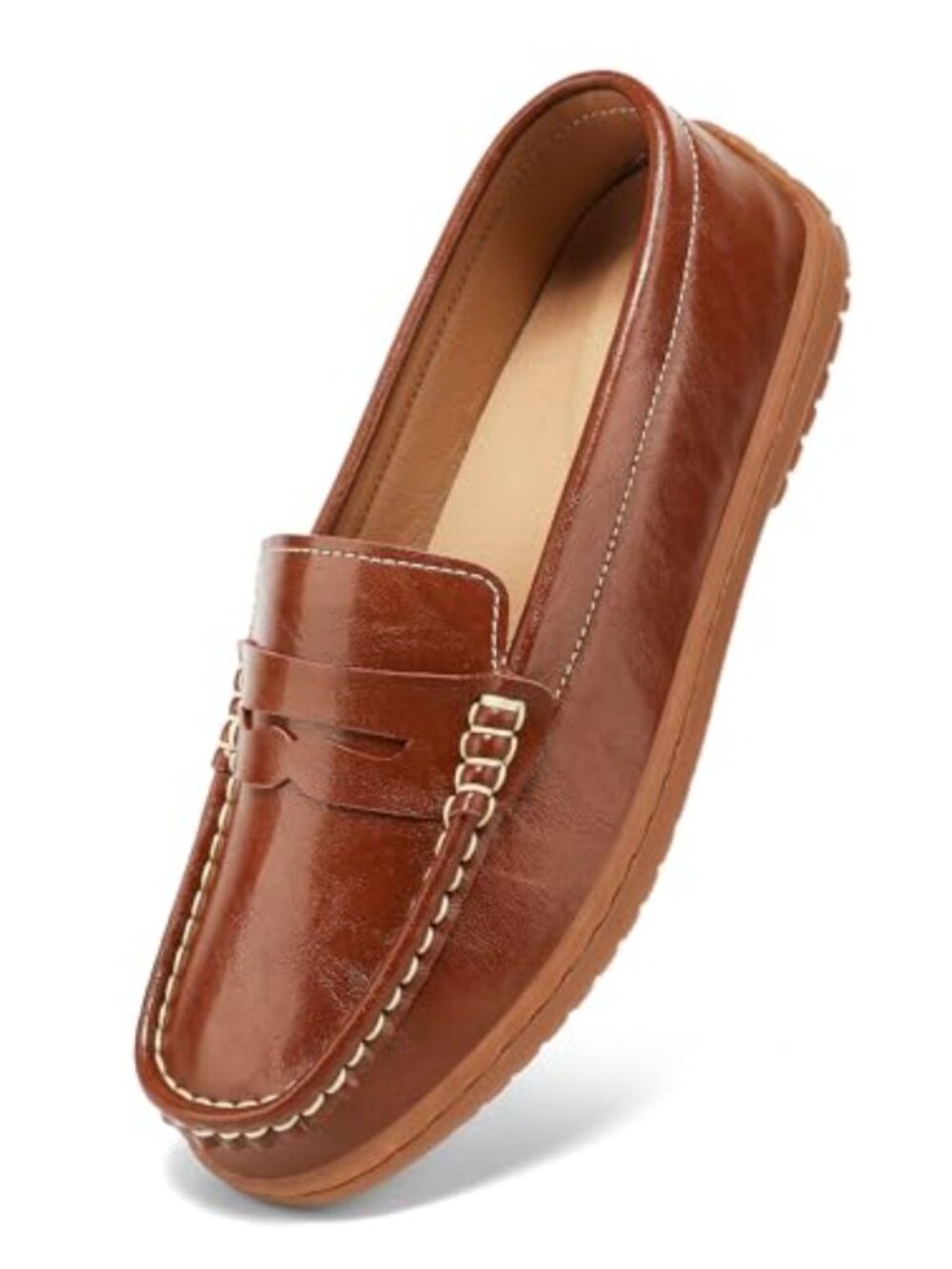 Handsewn Penny Loafers Slip On Mocc Shoes Vegan Leather